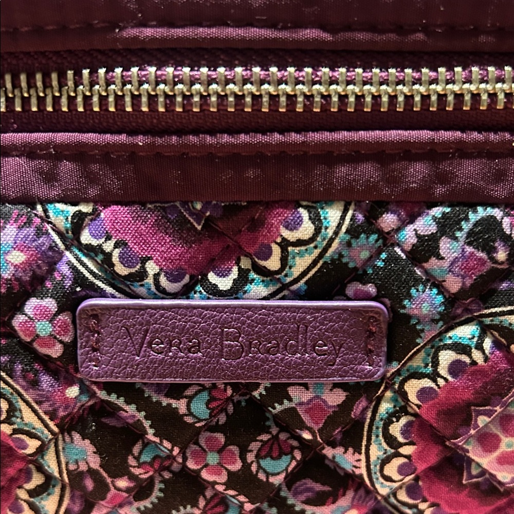 New Vera Bradley Iconic Purple Patterned Weekende… - image 3